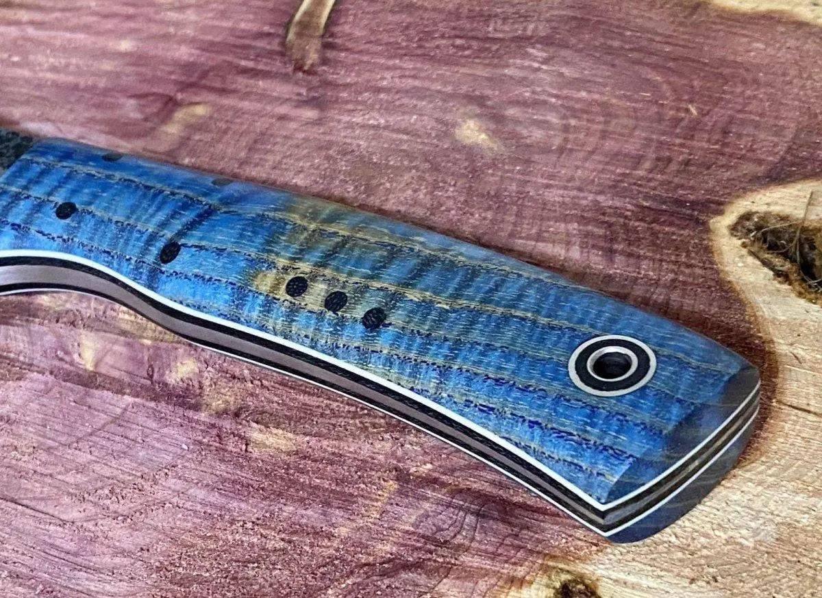 Fiddleback Forge Camp Muk Knife w/ Curly Ash Handles - NORTH RIVER OUTDOORS