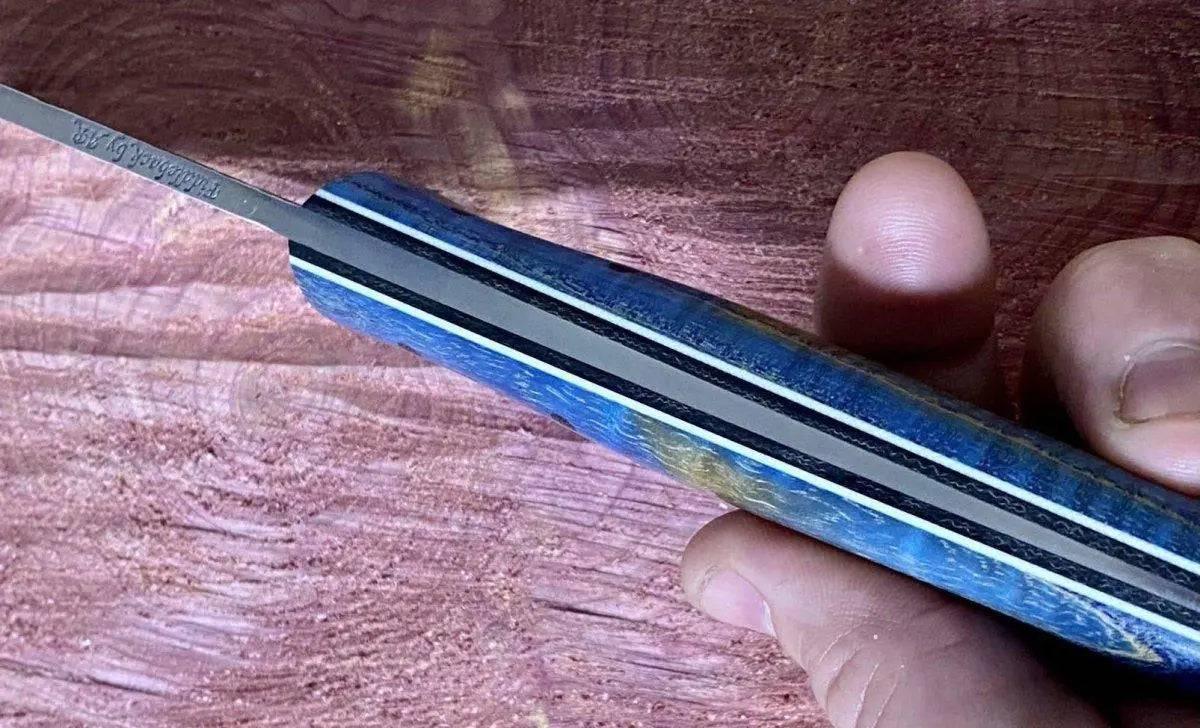 Fiddleback Forge Camp Muk Knife w/ Curly Ash Handles - NORTH RIVER OUTDOORS