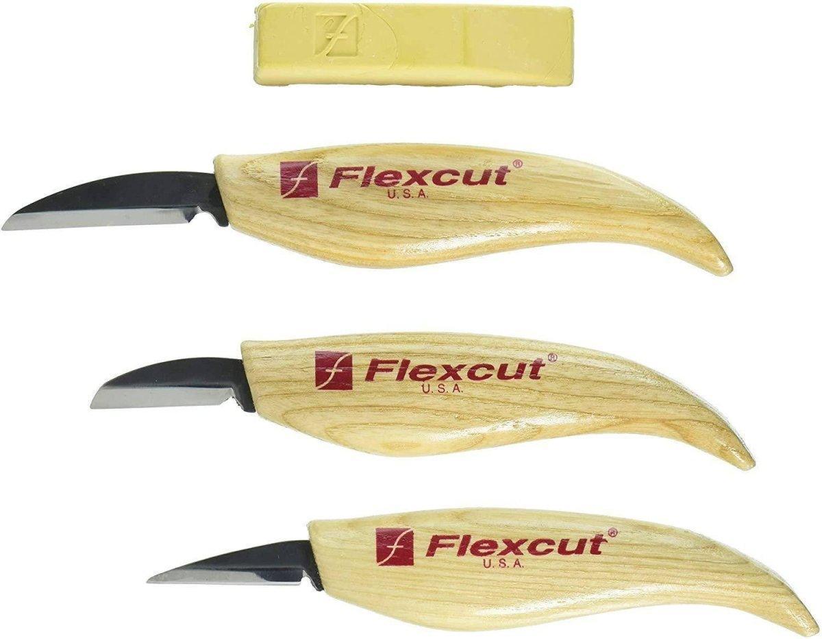 Flexcut 3-Knife Starter Set KN500 (USA) - NORTH RIVER OUTDOORS