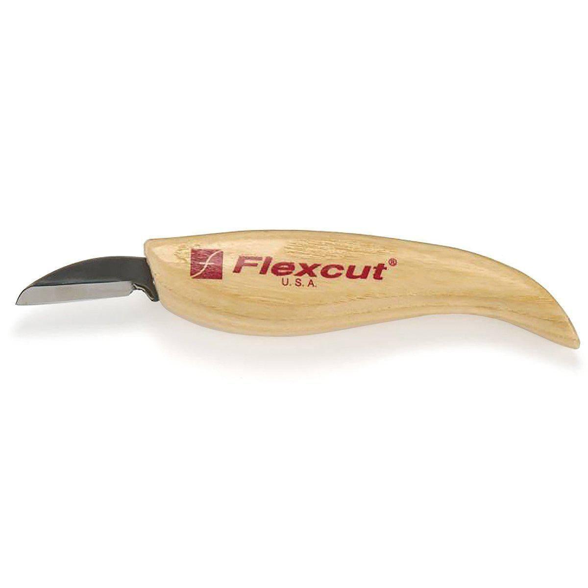 Flexcut Cutting Knife High Carbon Steel 1-1/4 inch Blade (KN12) - NORTH RIVER OUTDOORS