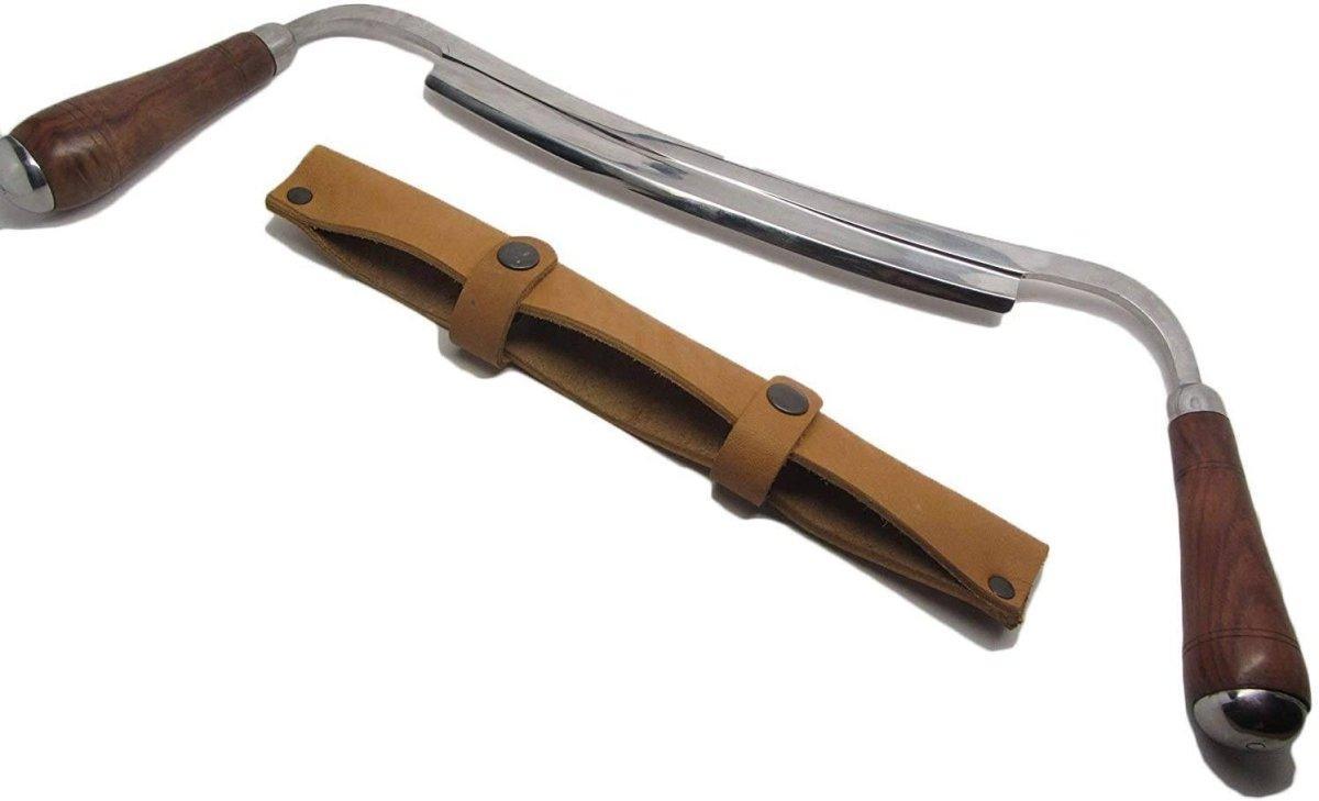 Ramelson 10" Draw Knife w/ Leather Sheath - NORTH RIVER OUTDOORS