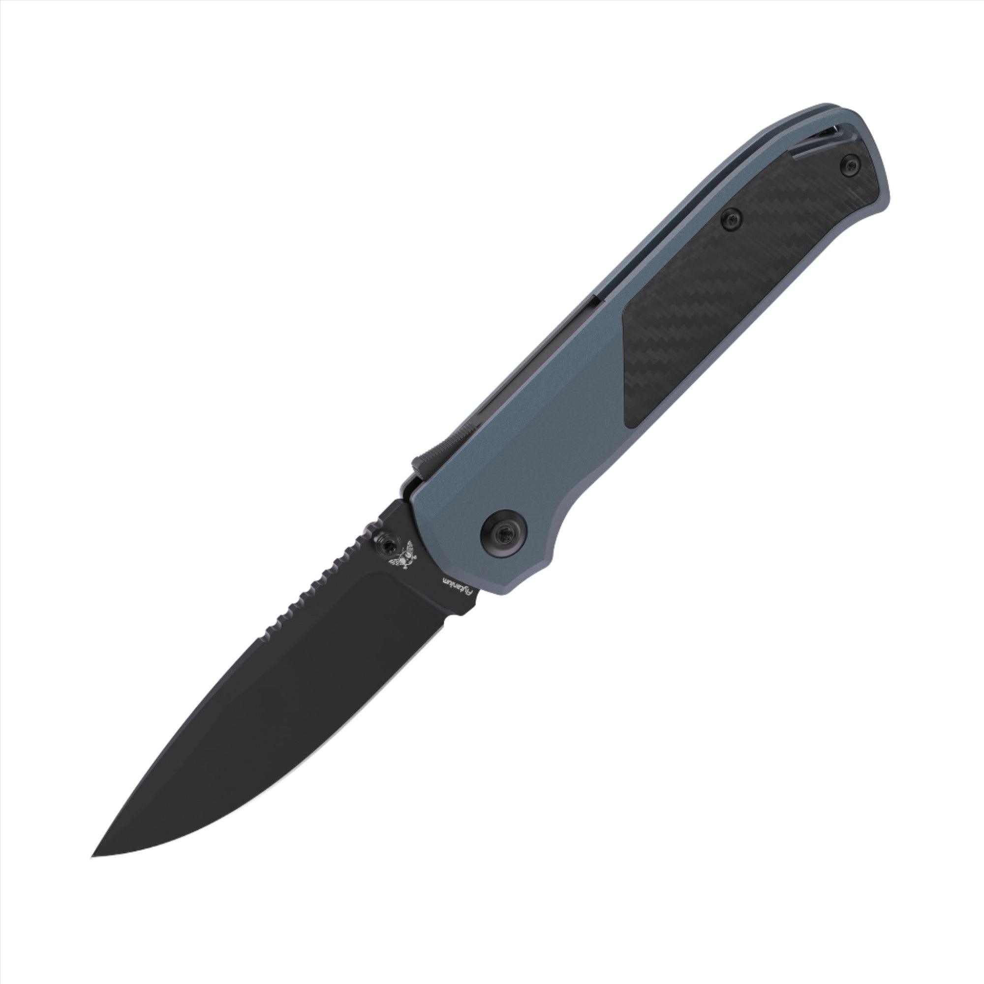 Flytanium Arcade Blue Carbon Knife (Taiwan) - NORTH RIVER OUTDOORS