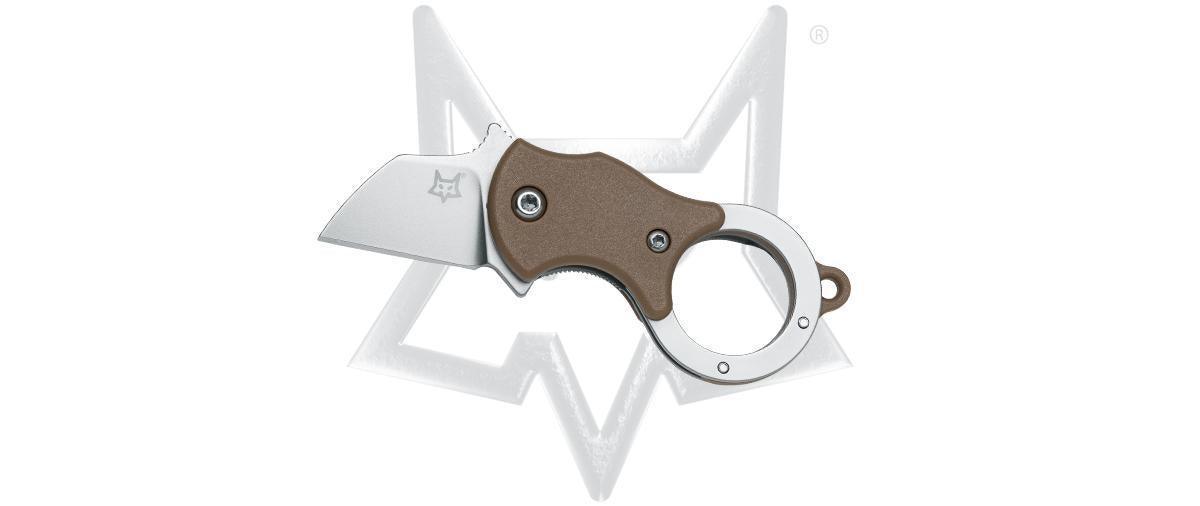 Fox 536 Mini-TA Folding Karambit Knife 1" Bead Blast Blade, - NORTH RIVER OUTDOORS
