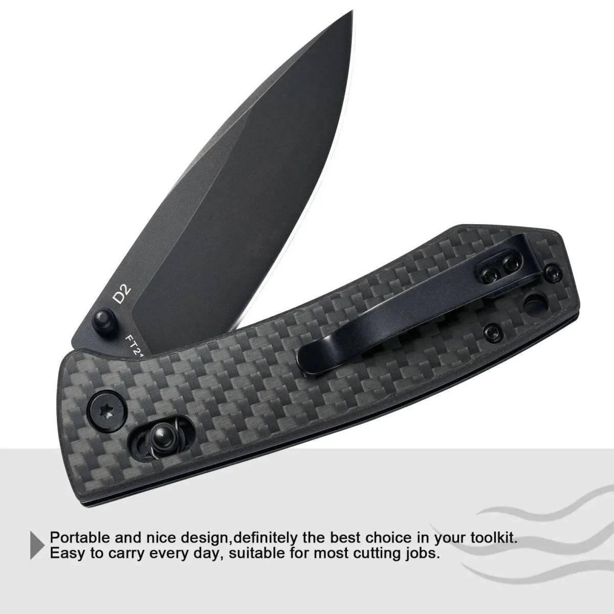 FreeTiger FT2103 Axis Lock Folding Knife D2 3.35" - NORTH RIVER OUTDOORS