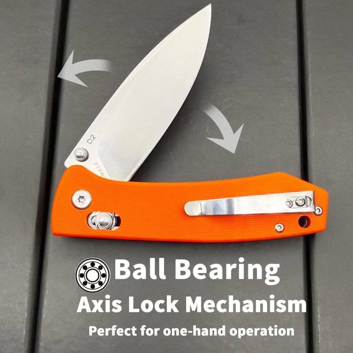 FreeTiger FT2103 Axis Lock Folding Knife D2 3.35" - NORTH RIVER OUTDOORS