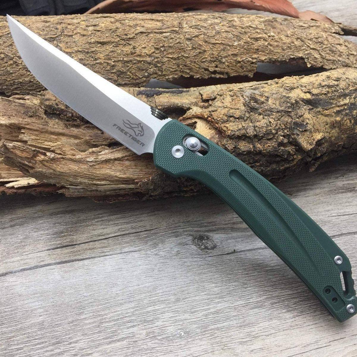 FreeTiger FT31-GR Axis Lock Folding Knife D2 3.43 - NORTH RIVER OUTDOORS