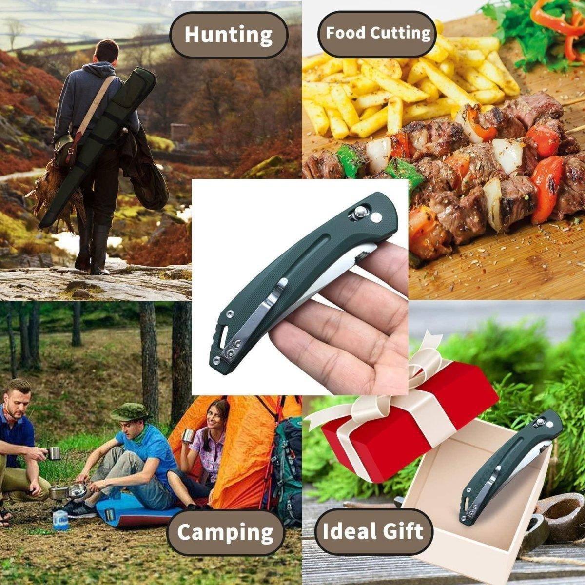 FreeTiger FT31-GR Axis Lock Folding Knife D2 3.43 - NORTH RIVER OUTDOORS