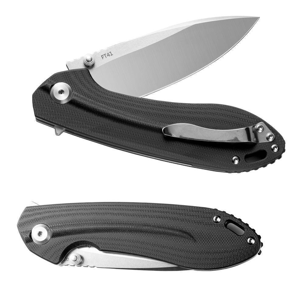 FreeTiger FT41 D2 G10 Flipper Ball Bearing Folding Pocket Knife - NORTH RIVER OUTDOORS
