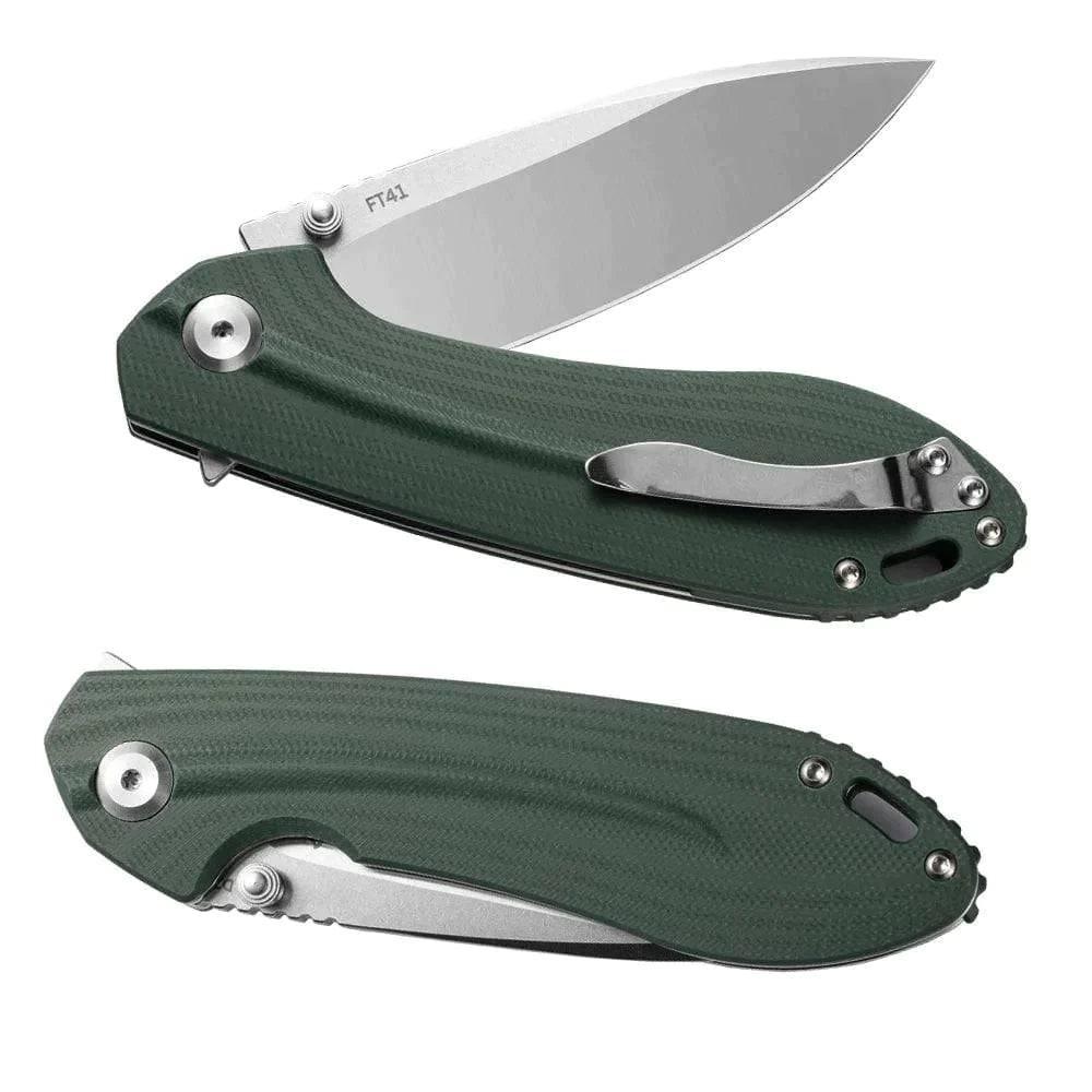 FreeTiger FT41 D2 G10 Flipper Ball Bearing Folding Pocket Knife - NORTH RIVER OUTDOORS