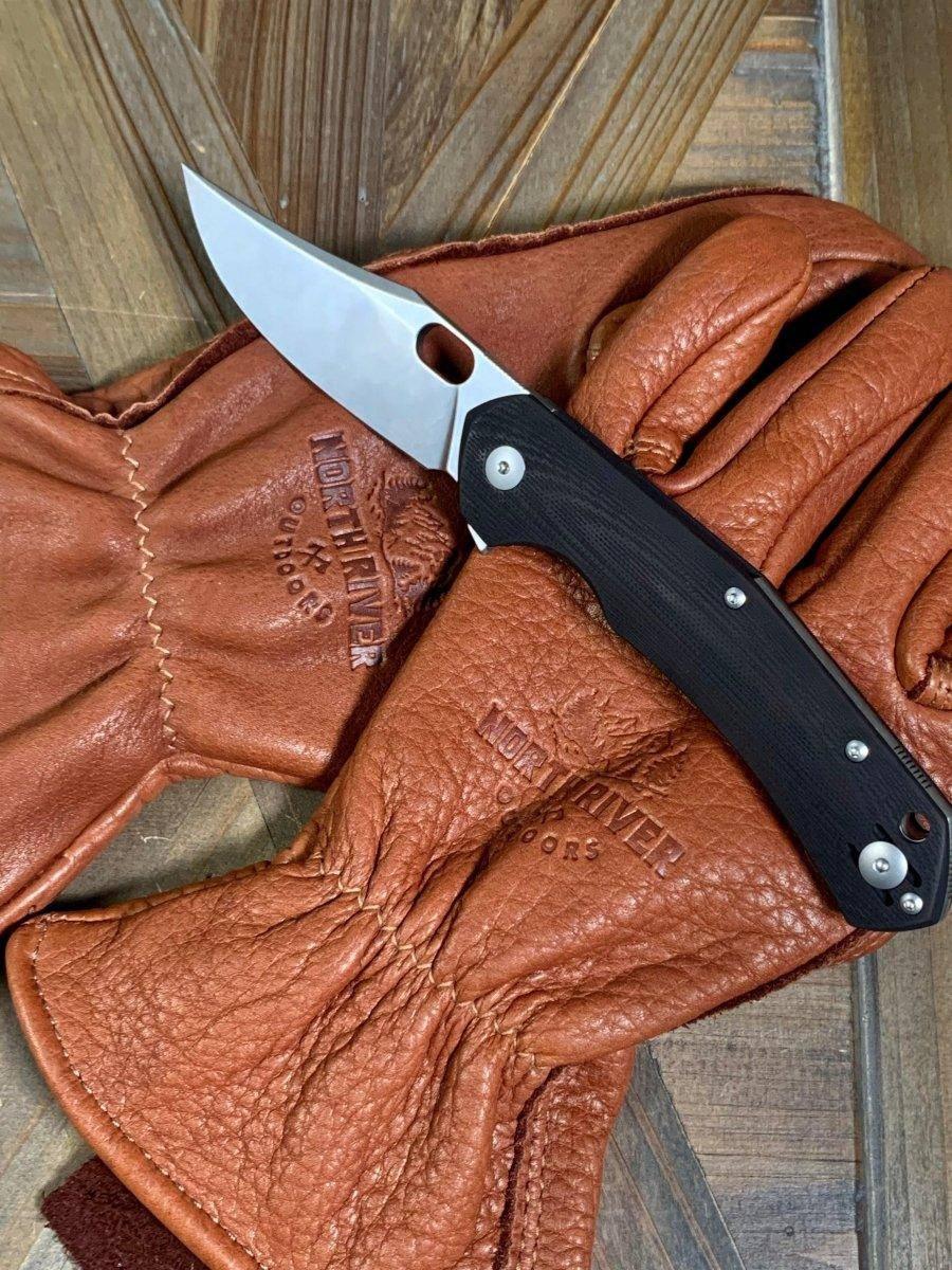 Custom GiantMouse ACE Jutland Black G10 Folding Knife (Italy) - NORTH RIVER OUTDOORS