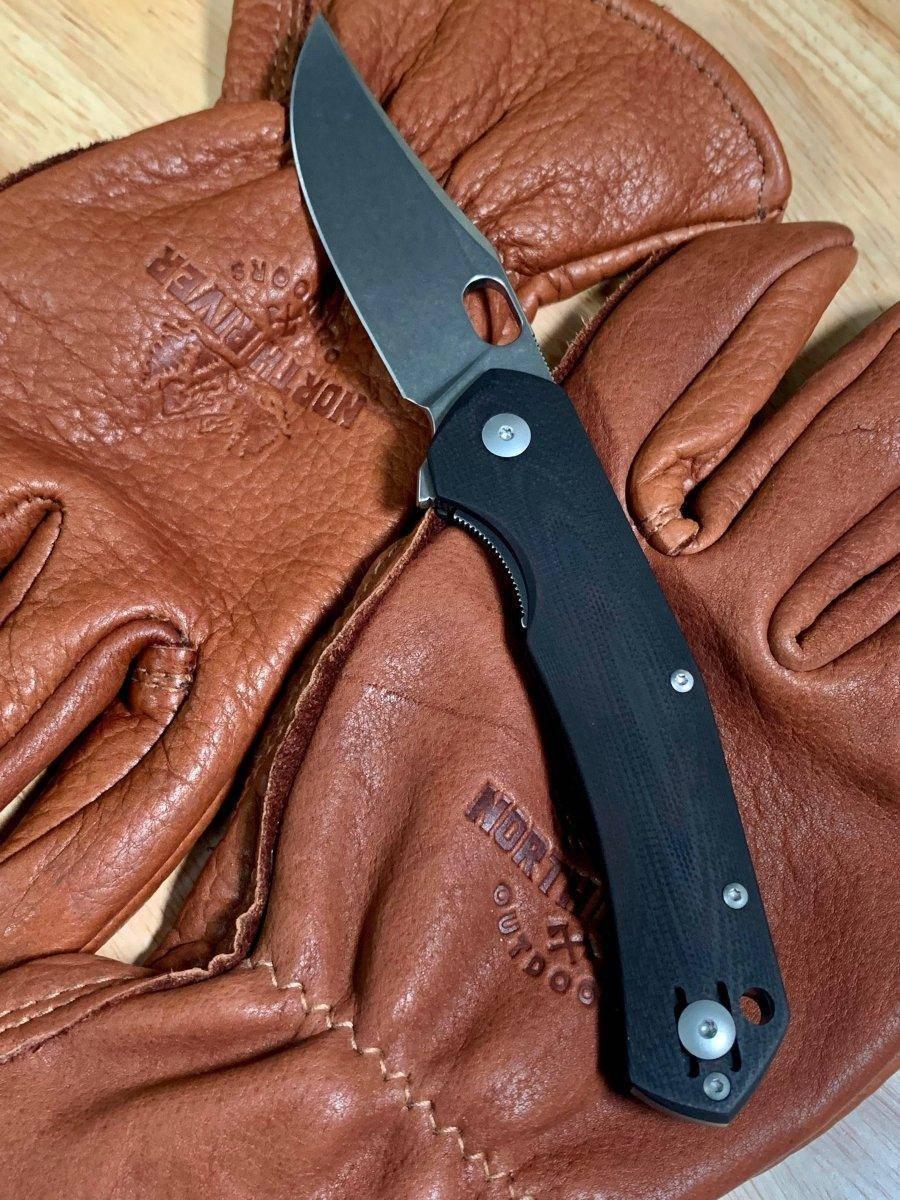 Custom GiantMouse ACE Jutland Black G10 Folding Knife (Italy) - NORTH RIVER OUTDOORS