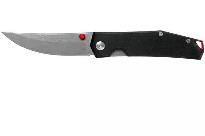 GiantMouse ACE Clyde Folding Knife 3" N690 Satin Blade, Black Aluminum Handles - NORTH RIVER OUTDOORS
