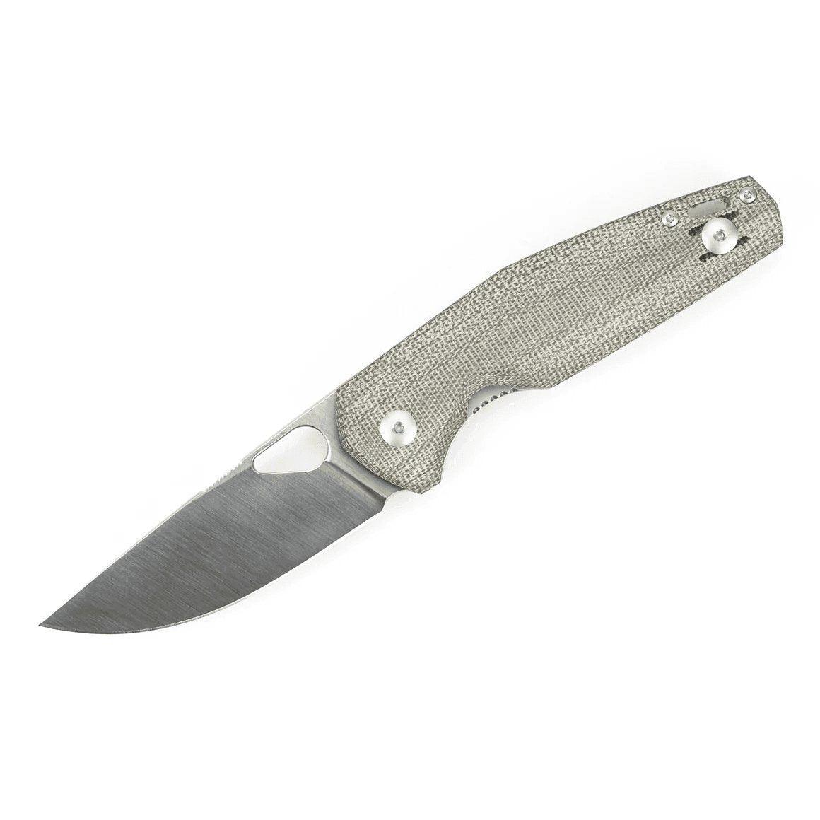 GiantMouse ACE Nimbus V2 Green Canvas Folding Knife - NORTH RIVER OUTDOORS