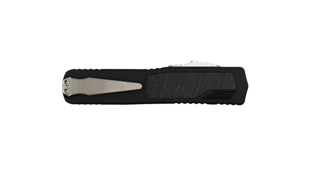 Guardian Tactical Custom Scout OTF Carbon Fiber Inlay (USA) Reese Weiland Hand Ground Satin - NORTH RIVER OUTDOORS