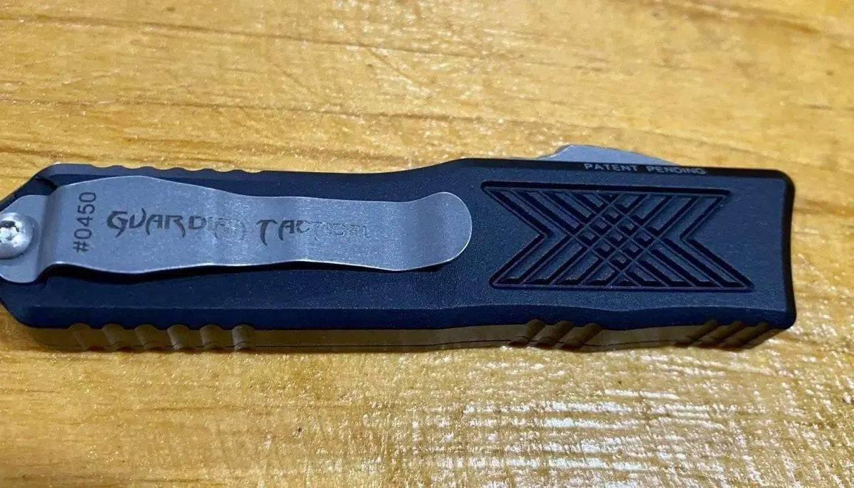 Guardian Tactical GTX-025 OTF Auto Knife (2.5" Stonewash) 12-3511 - NORTH RIVER OUTDOORS