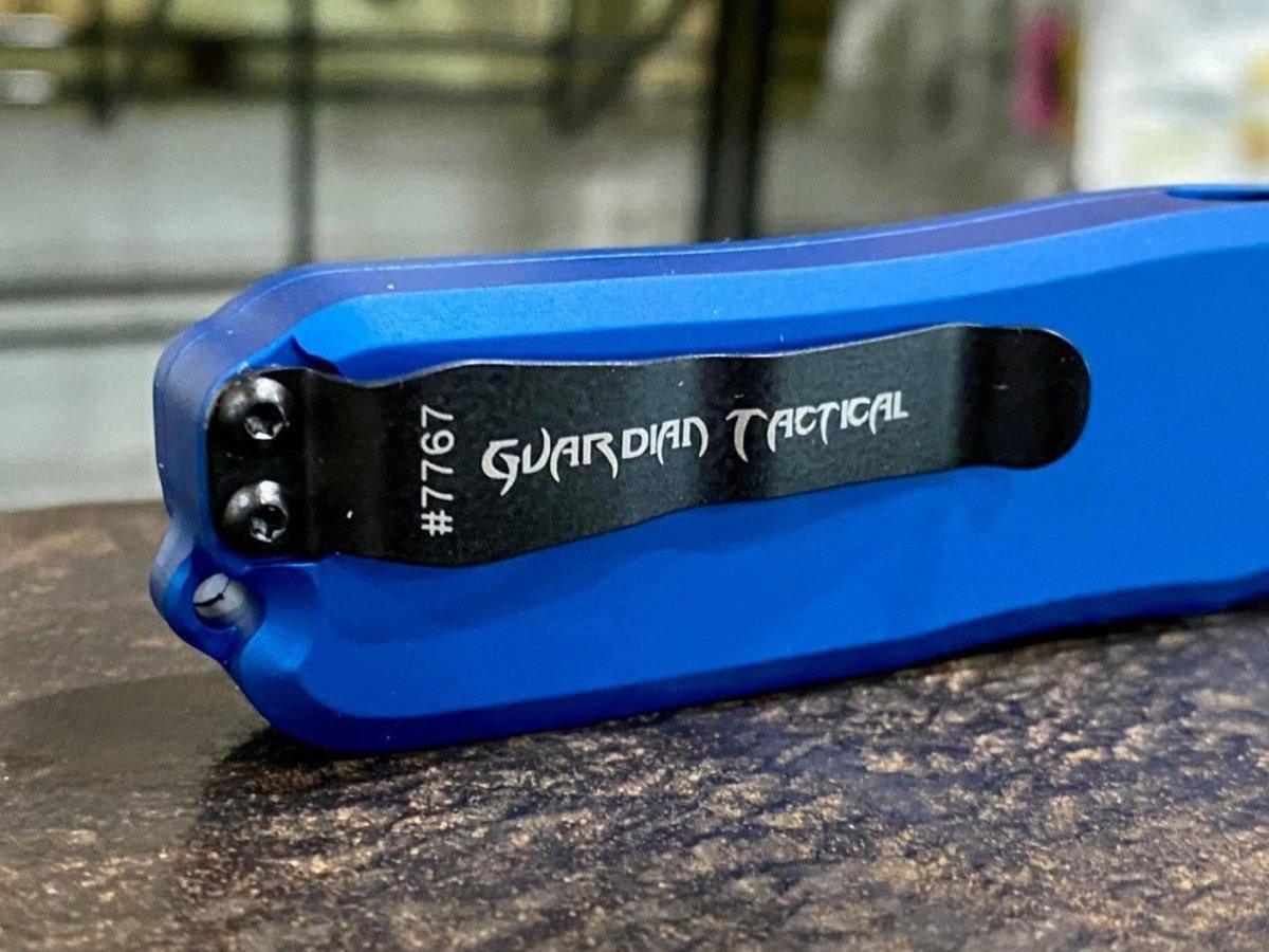 Guardian Tactical Recon-035 94131 D/E Auto Blue Black Tactical Knife (3.25") - NORTH RIVER OUTDOORS