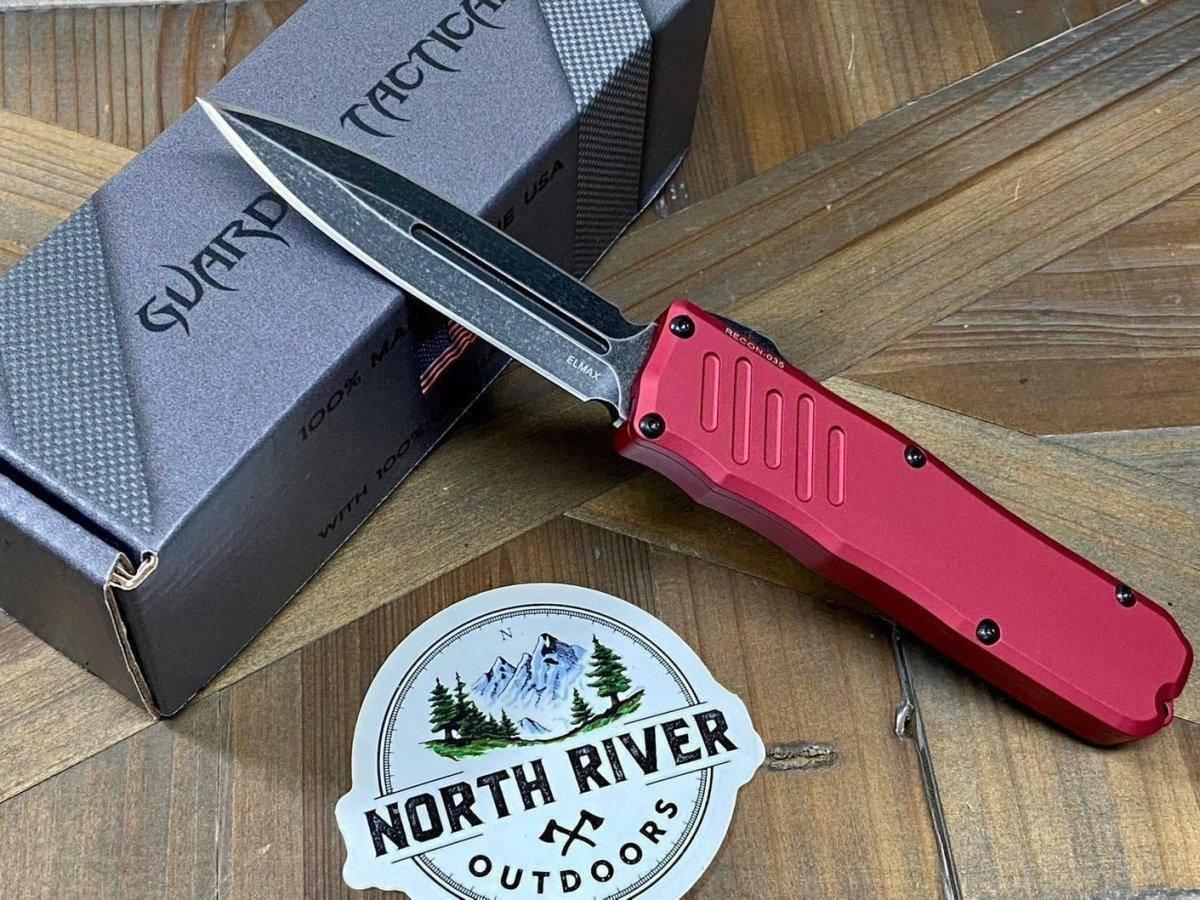 Guardian Tactical RECON-035 94631 Red Double Edge Dark Stonewash Blade - NORTH RIVER OUTDOORS