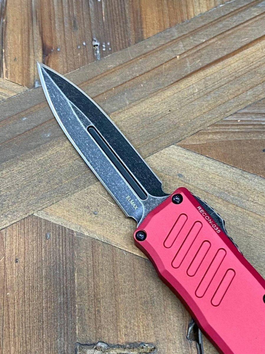 Guardian Tactical RECON-035 94631 Red Double Edge Dark Stonewash Blade - NORTH RIVER OUTDOORS