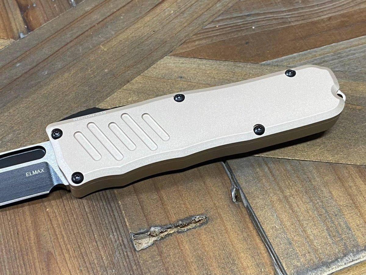 Guardian Tactical RECON-035 97211 Desert Tan Single Edge Two-Tone Black Blade - NORTH RIVER OUTDOORS