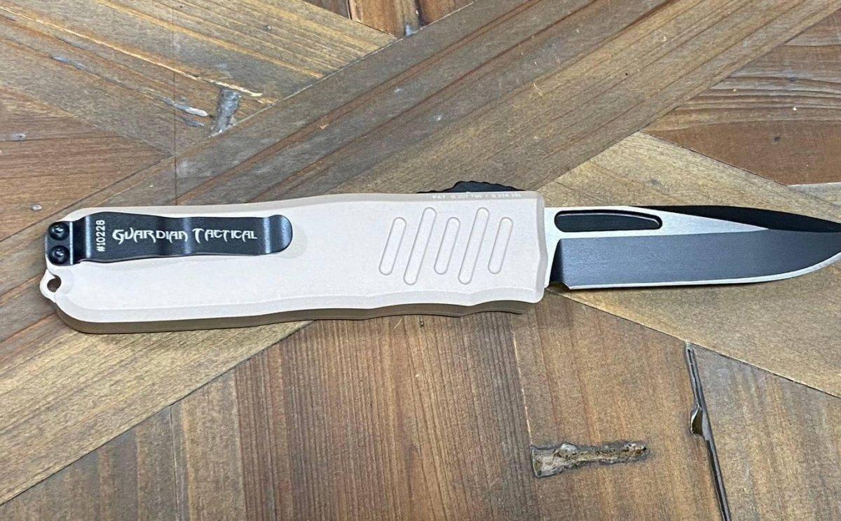 Guardian Tactical RECON-035 97211 Desert Tan Single Edge Two-Tone Black Blade - NORTH RIVER OUTDOORS