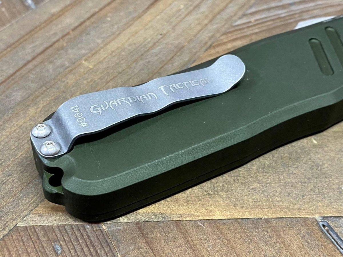 Guardian Tactical Recon-035 98521 Auto OD Green Stonewash Tanto Knife (3.25") - NORTH RIVER OUTDOORS