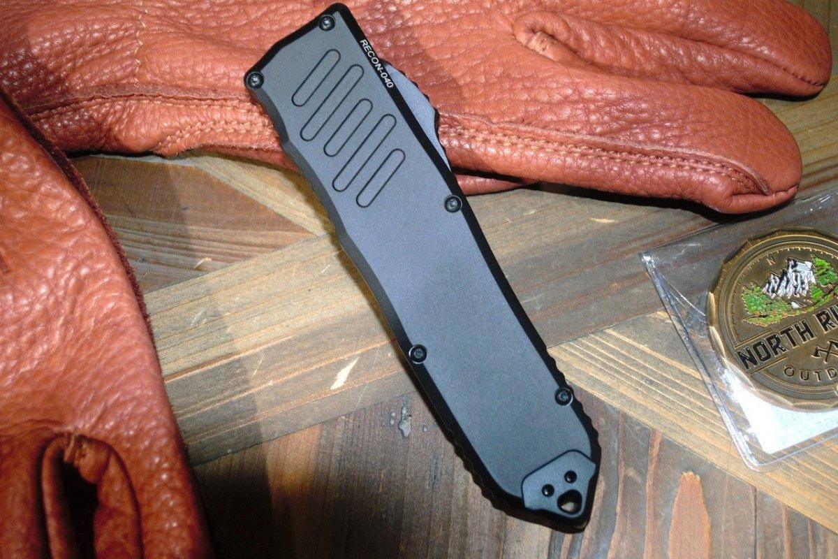 Guardian Tactical Recon 040 113111 Auto Knife 3.75" Black Tactical S/E - NORTH RIVER OUTDOORS