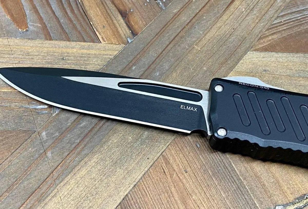 Guardian Tactical Recon 040 113211 Auto Knife 3.75" Black Two-Tone - NORTH RIVER OUTDOORS