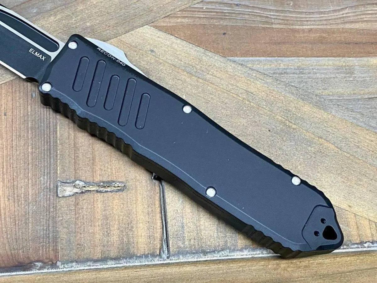 Guardian Tactical Recon 040 113211 Auto Knife 3.75" Black Two-Tone - NORTH RIVER OUTDOORS