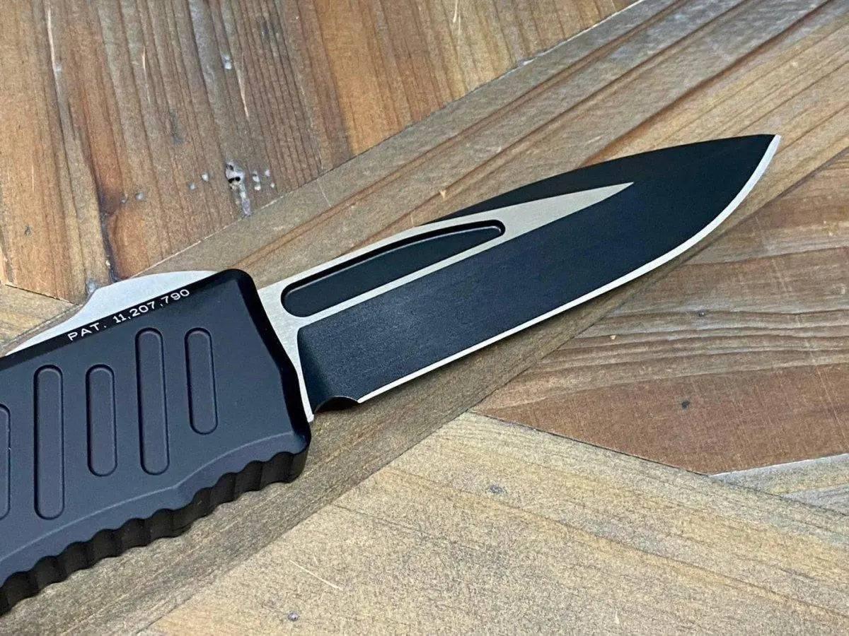 Guardian Tactical Recon 040 113211 Auto Knife 3.75" Black Two-Tone - NORTH RIVER OUTDOORS