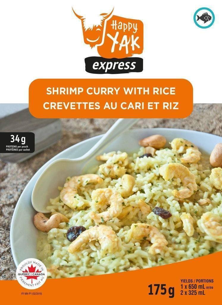 Happy Yak Shrimp Curry with Rice - NORTH RIVER OUTDOORS