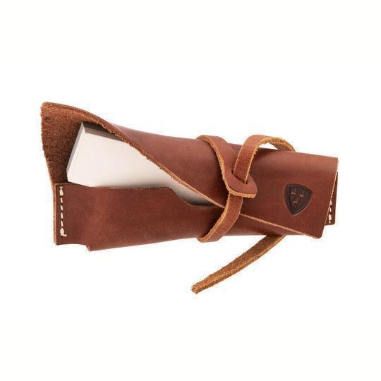 Helle Sharpening Stone S with Leather Holster (Norway) - NORTH RIVER OUTDOORS