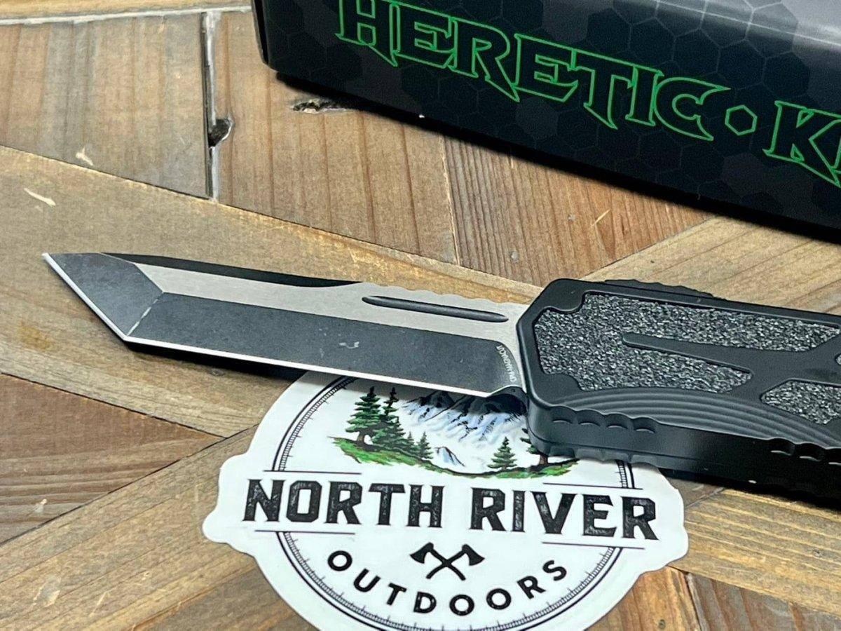 Heretic Knives H040-14A Colossus Tanto Two Tone Battle Black Auto OTF MagnaCut (USA) - NORTH RIVER OUTDOORS