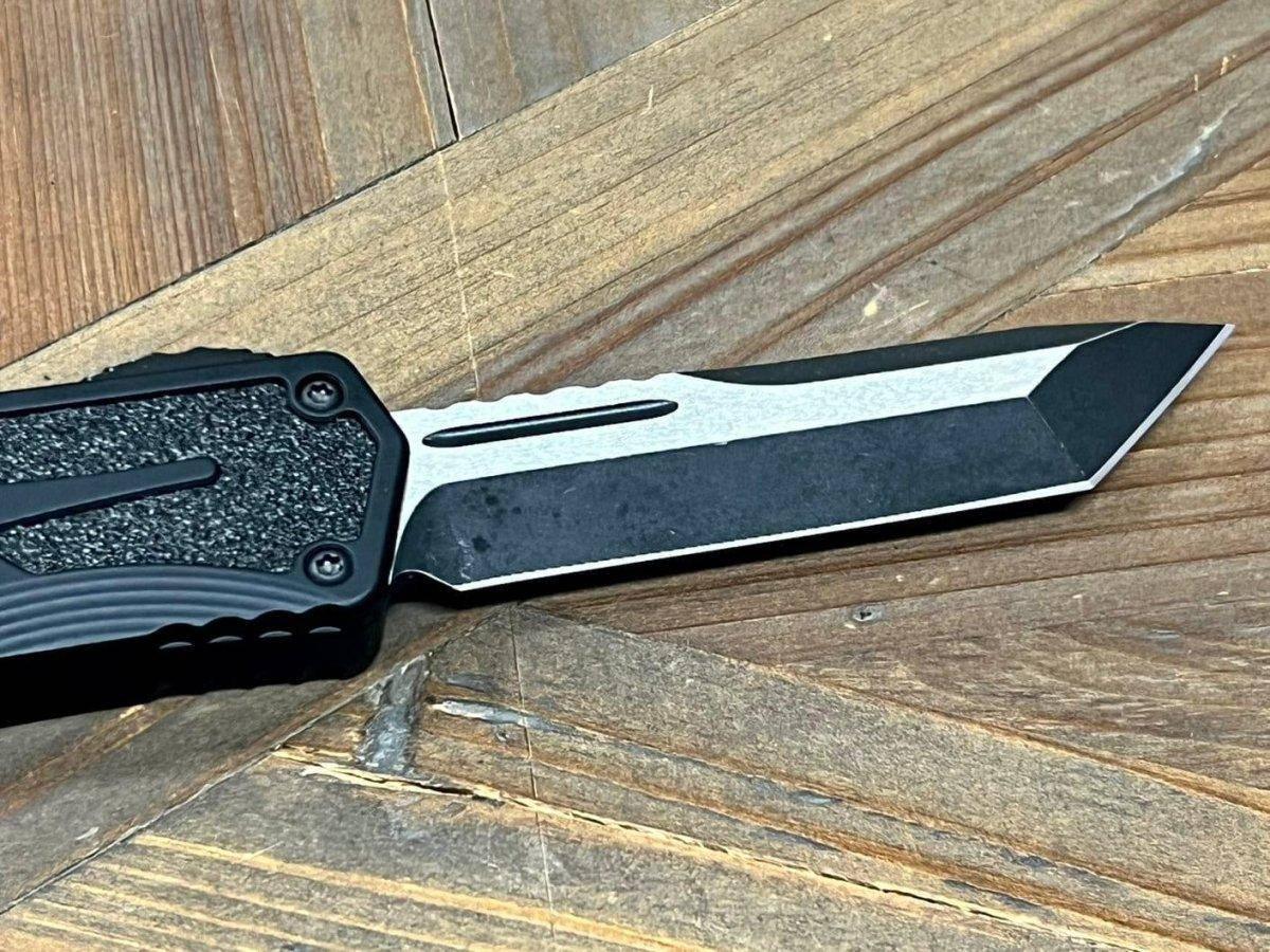 Heretic Knives H040-14A Colossus Tanto Two Tone Battle Black Auto OTF MagnaCut (USA) - NORTH RIVER OUTDOORS