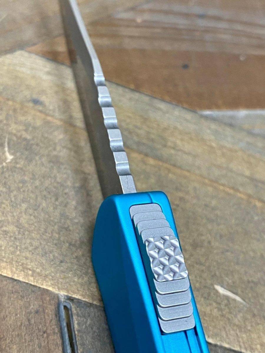 Heretic Knives Manticore S Bowie Turquoise Handle Stonewash Blade H022B-2A-TQ - NORTH RIVER OUTDOORS