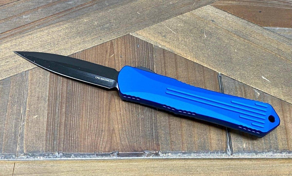 Heretic Knives Manticore S D/E Blue Camo Carbon Blue Handle DLC Blade H024-6A-BLU/CF - NORTH RIVER OUTDOORS