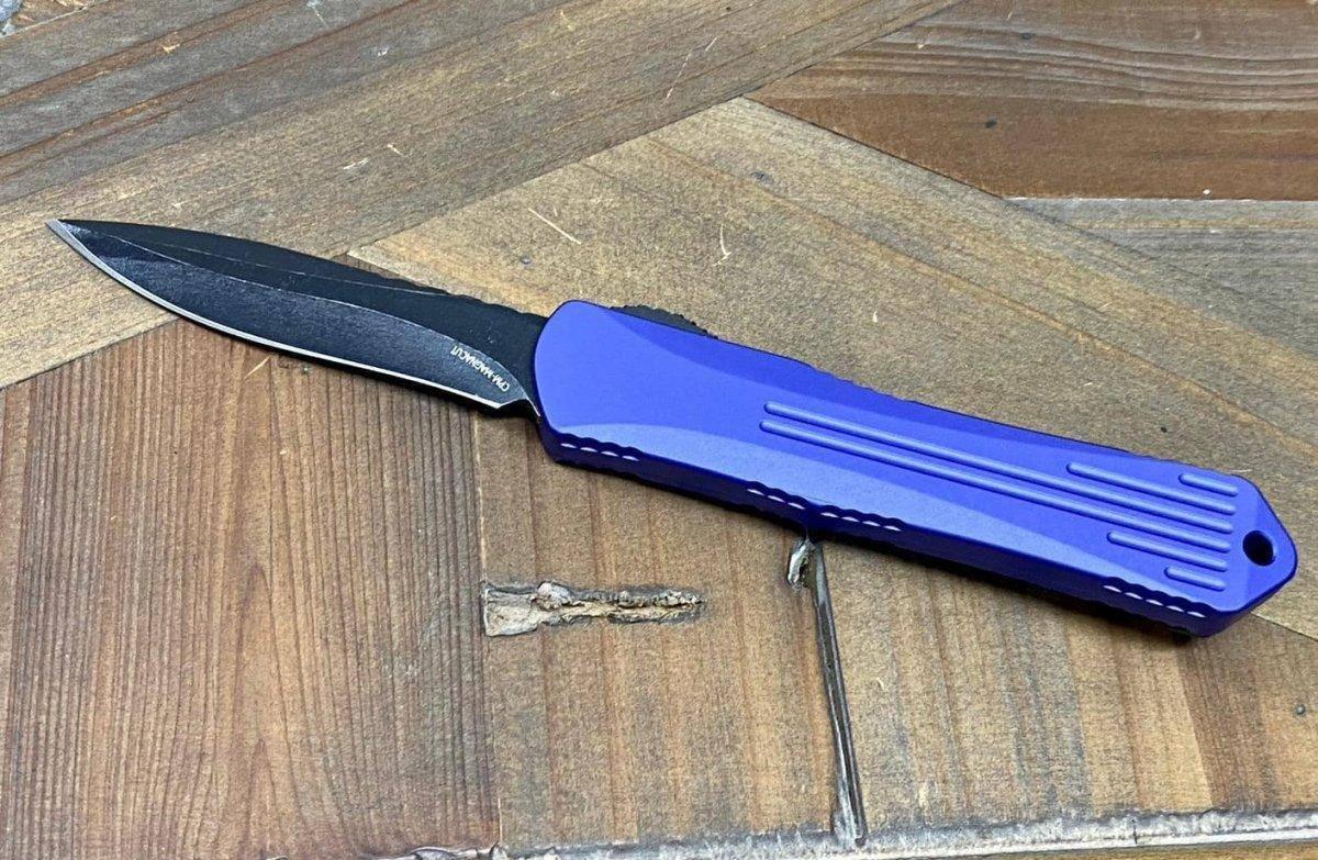 Heretic Knives Manticore S Recurve Purple Battleworn Black H025-8A-PU - NORTH RIVER OUTDOORS