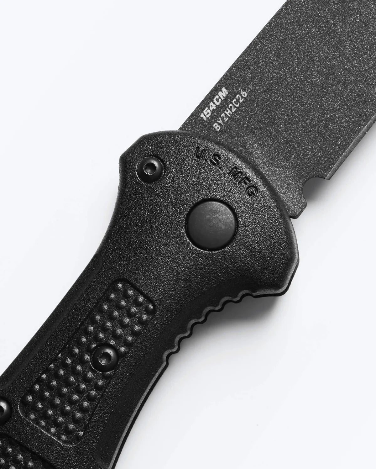 Benchmade 9070BK-02 Claymore Auto Folding Knife 3.6" CPM-154 Black Drop Point w/ Black Grivory Handles