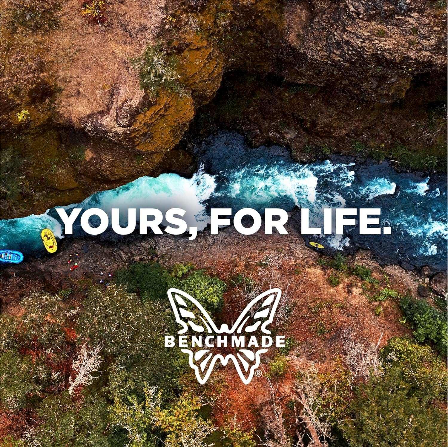 Benchmade Dacian Pocket Fixed Blade Knife 3.54" MagnaCut Satin Spear Point Blade Blue Denim Micarta - NORTH RIVER OUTDOORS