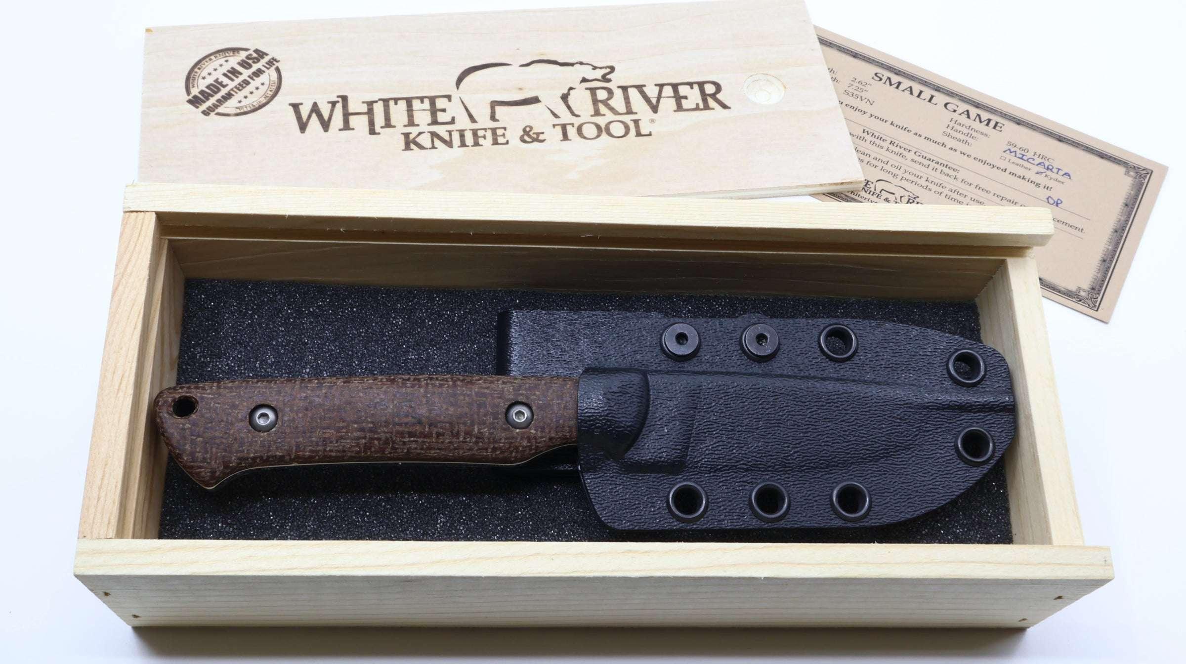 White River Small Game MagnaCut Fixed Blade (USA) - NORTH RIVER OUTDOORS