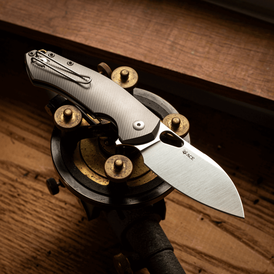 GiantMouse Biblio XL Titanium MagnaCut Folding Knife - NORTH RIVER OUTDOORS