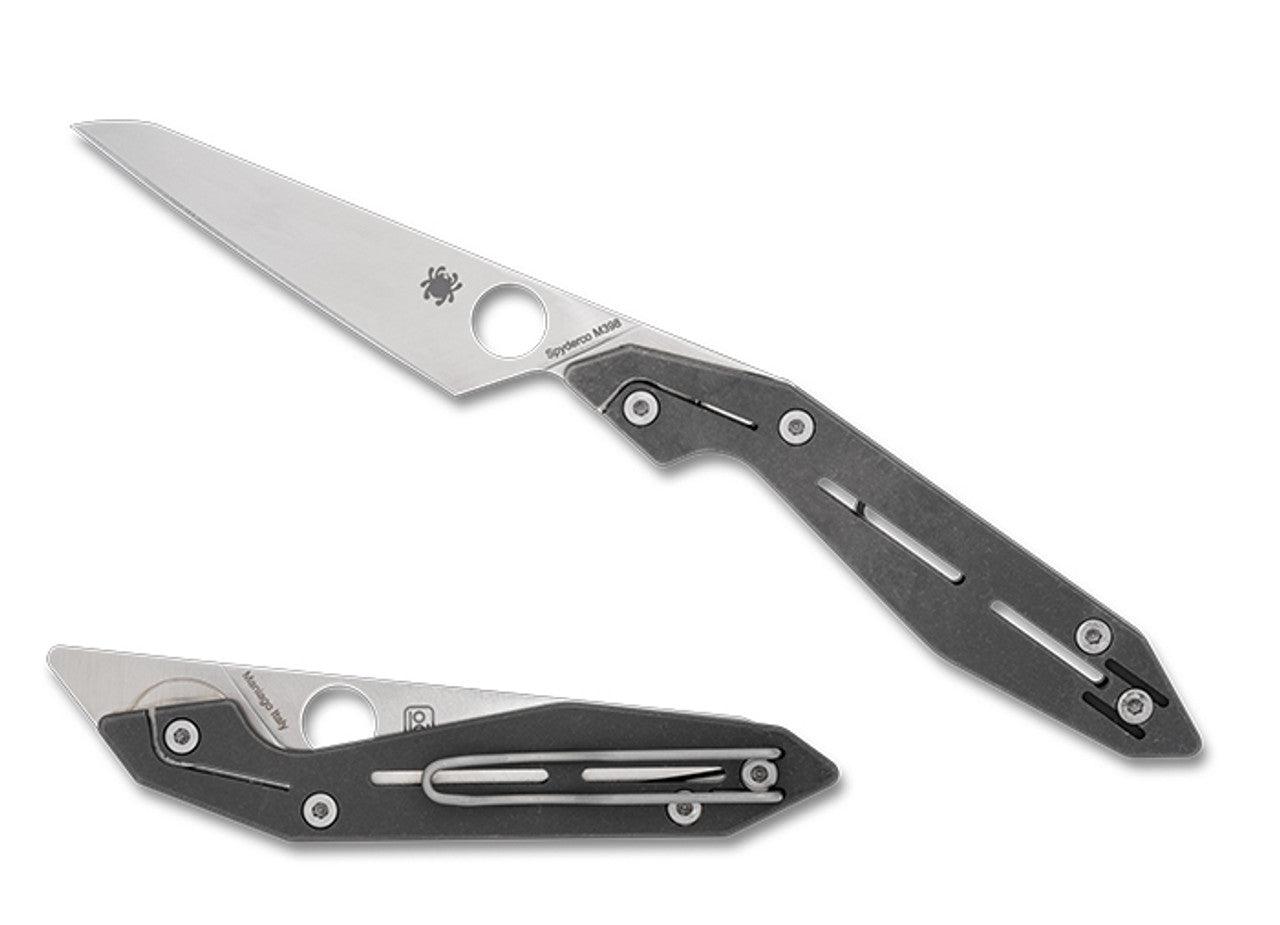 Spyderco NAND Ball Joint Slipjoint Front Flipper Knife 3.19" Bohler M398 Satin Drop Point Blade - NORTH RIVER OUTDOORS