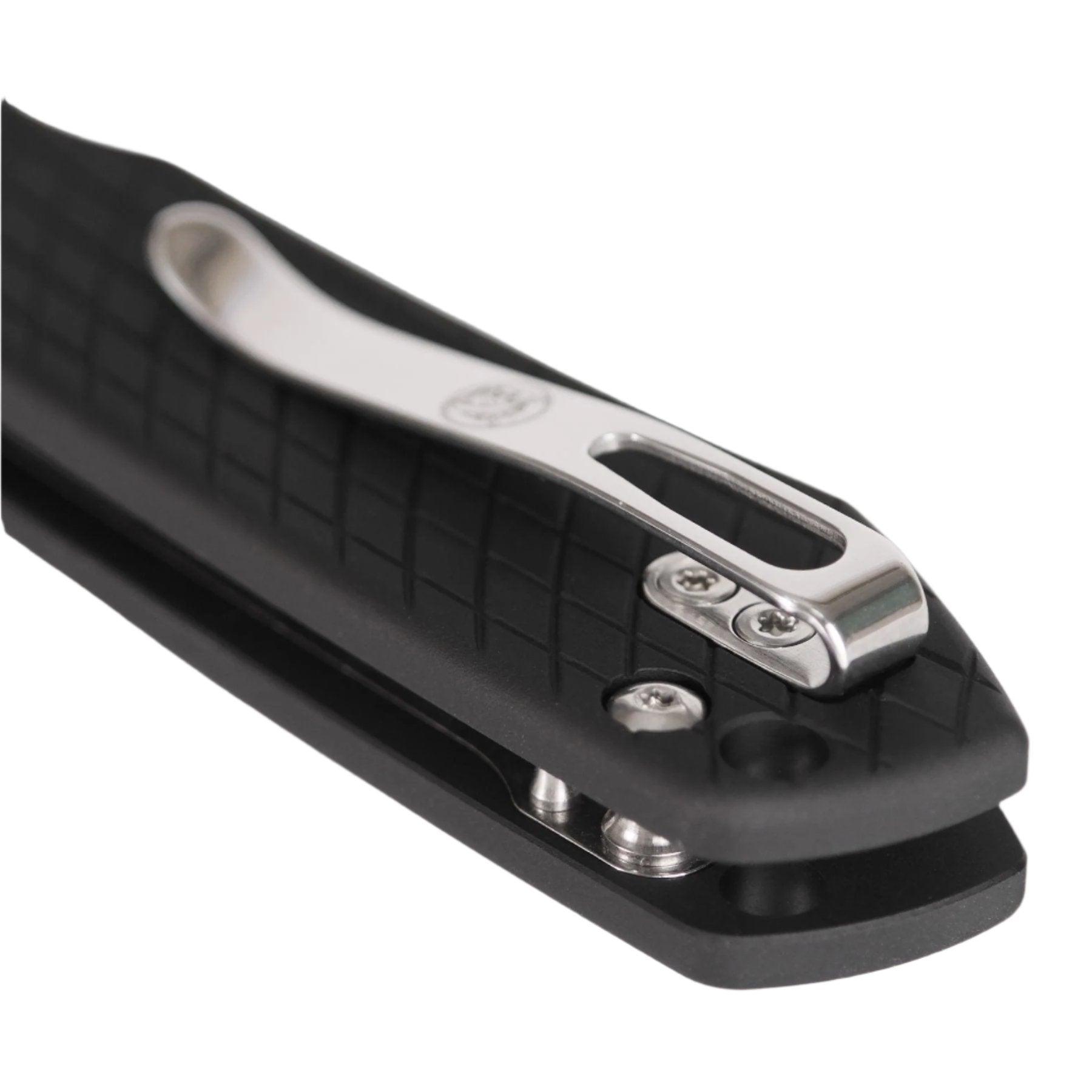 Vosteed Raccoon Crossbar Lock Knife 3.25" Nitro-V Blade & Black Aluminum Handle A0538 - NORTH RIVER OUTDOORS