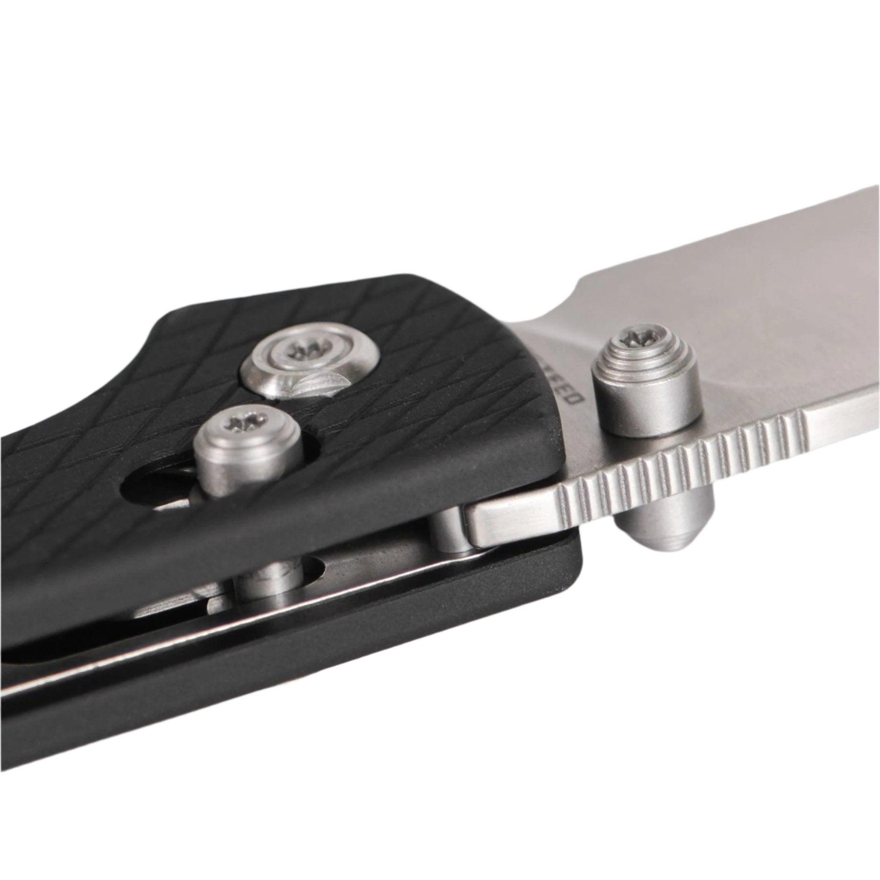 Vosteed Raccoon Crossbar Lock Knife 3.25" Nitro-V Blade & Black Aluminum Handle A0538 - NORTH RIVER OUTDOORS