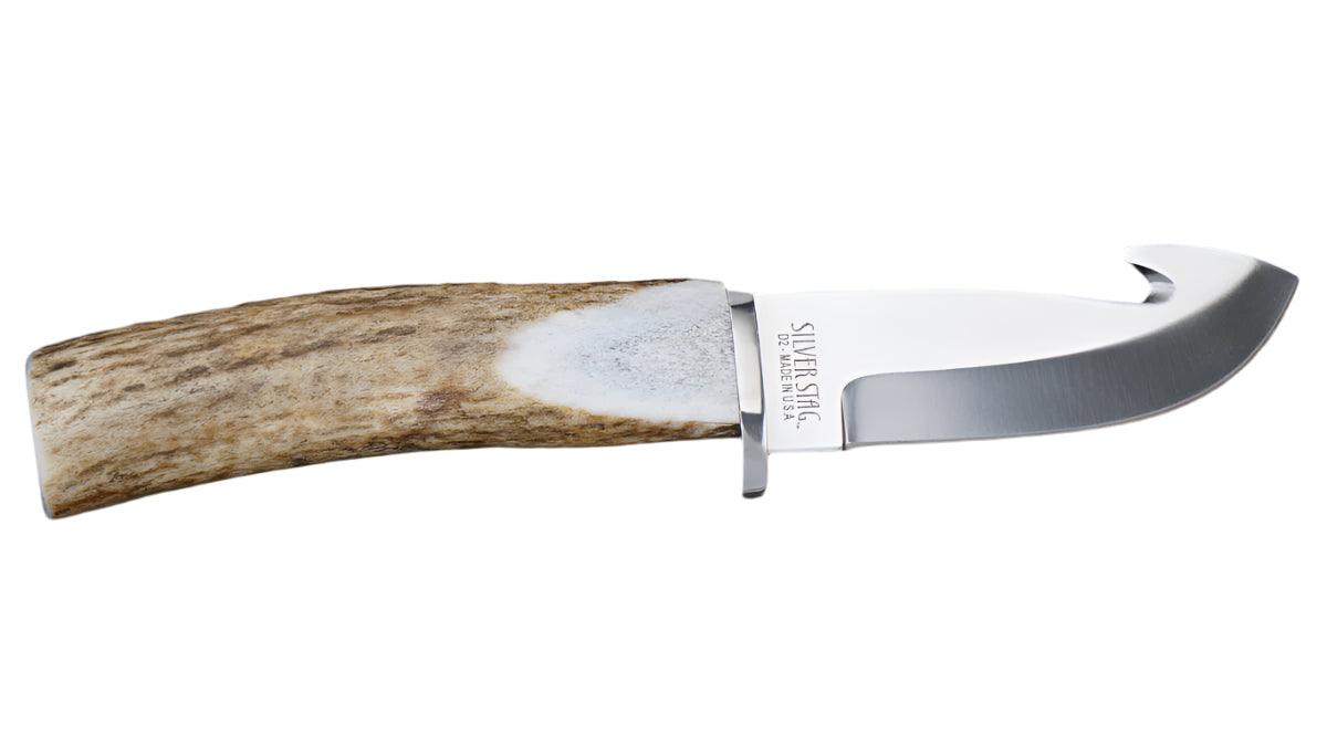 Silver Stag Big Gamer Elk Handle D-2 Fixed Blade Knife - NORTH RIVER OUTDOORS