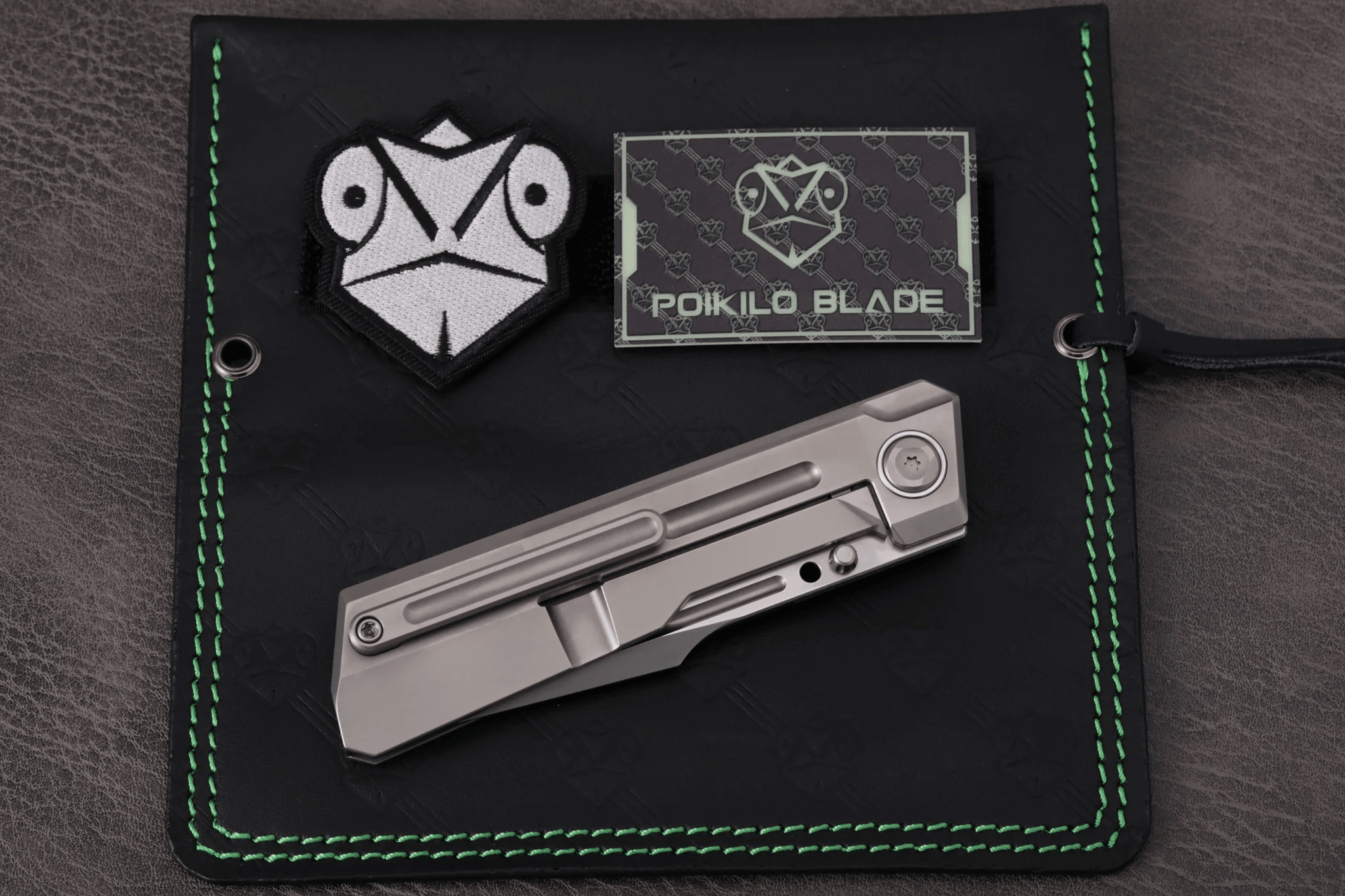 Poikilo Blade Marlin Frame Lock Knife Pearlescent SW Ti (3.7" Pearlescent SW) - NORTH RIVER OUTDOORS
