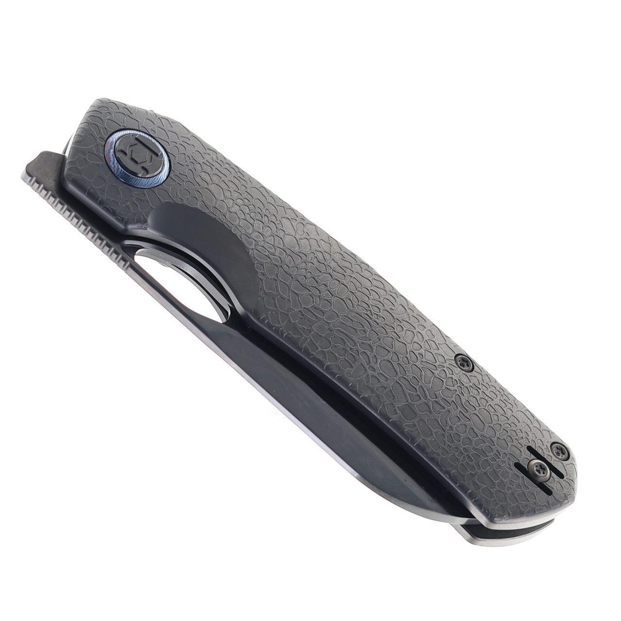 Kunwu S-TAO II Framelock Black DLC Titanium Folding Knife VANA S703LR2 - NORTH RIVER OUTDOORS