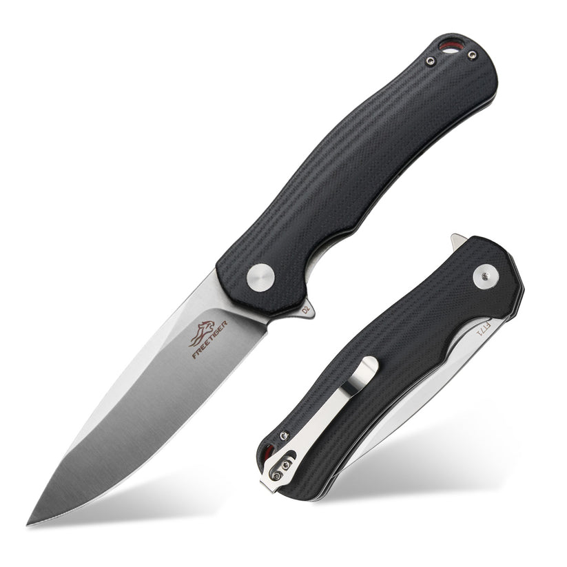 FreeTiger FT71 Folding Knife D2 Blade G10 Handle Liner Lock