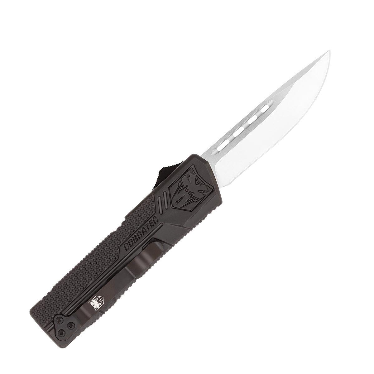 CobraTec Lightweight Black OTF Knife - NORTH RIVER OUTDOORS