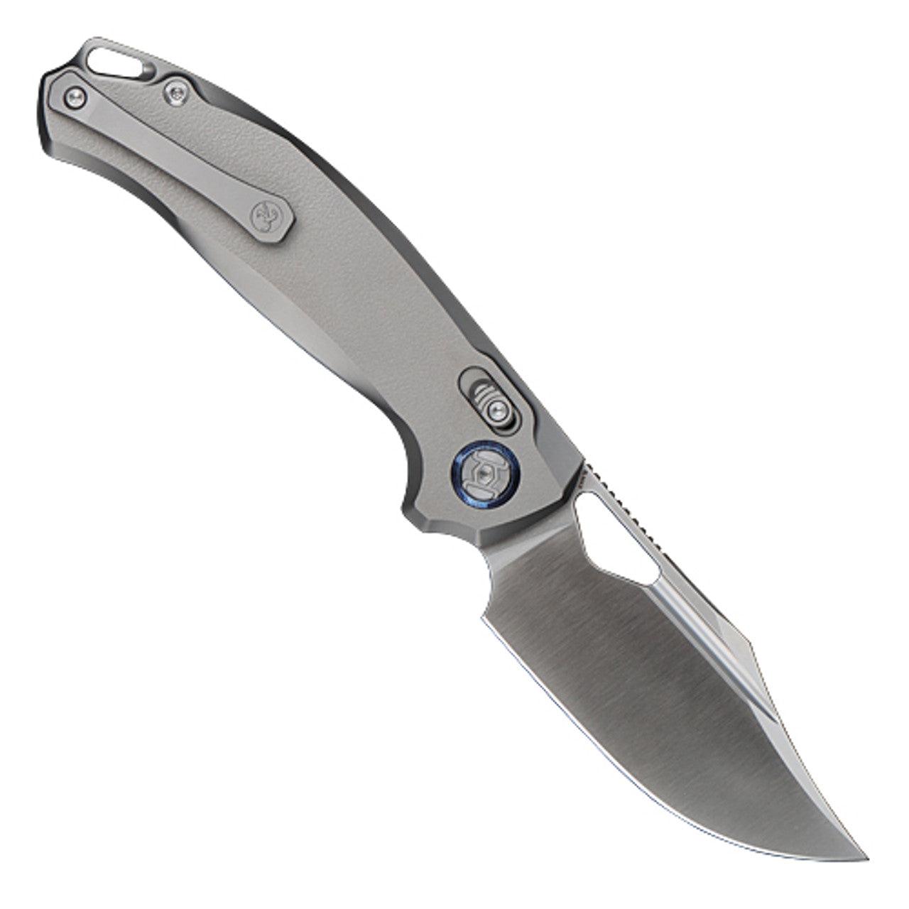 Kunwu Django XL XT Lock Orange Peel Titanium Folding Knife Elmax X707XLT2 - NORTH RIVER OUTDOORS