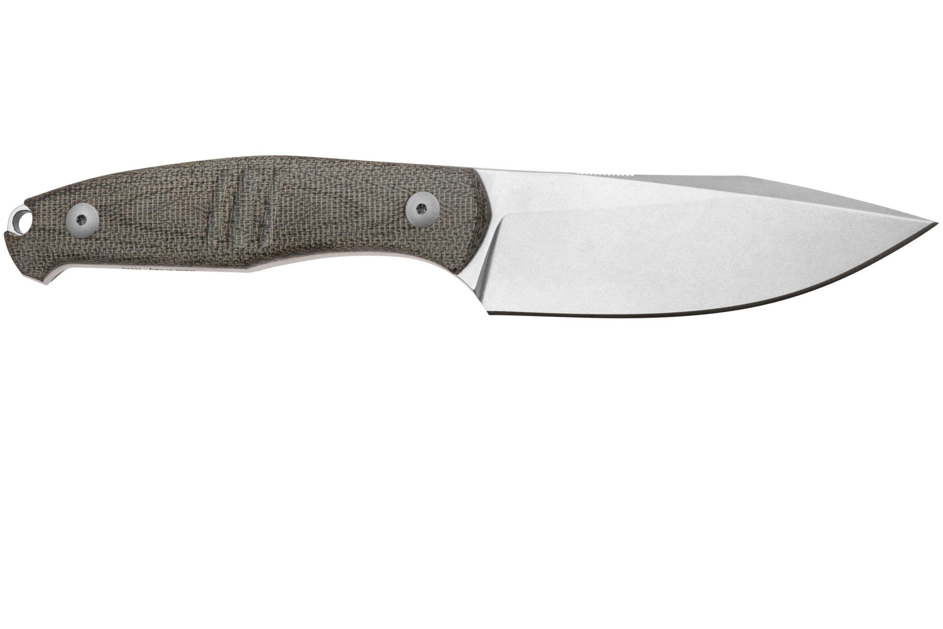 GiantMouse GMF2 Scout Green Canvas Micarta Fixed Knife - NORTH RIVER OUTDOORS